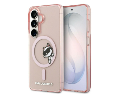 Etui do telefonów Karl Lagerfeld Etui Peekaboo Choupette MagSafe do Galaxy S26 różowy